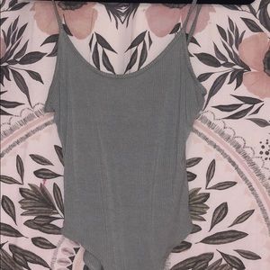 Grey/green bodysuit
